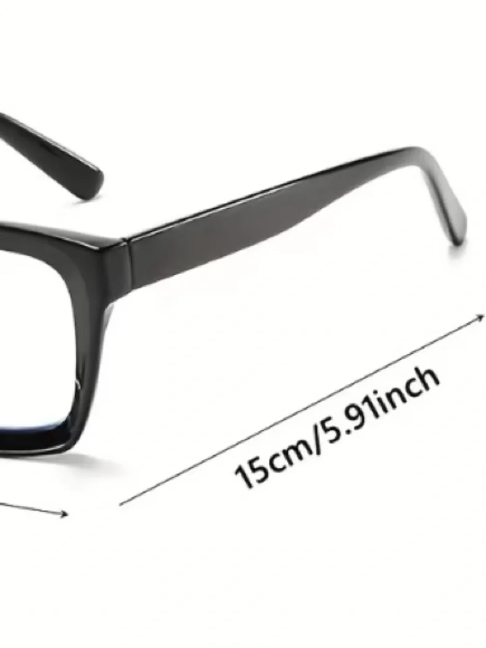 Square UV Light Frame Eyeglasses: Black, Yellow, Red, Clear, Pink (Choice of 1)